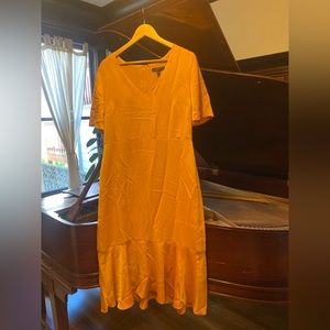 Flutter-Sleeve Midi Dress Banana Republic Size 12